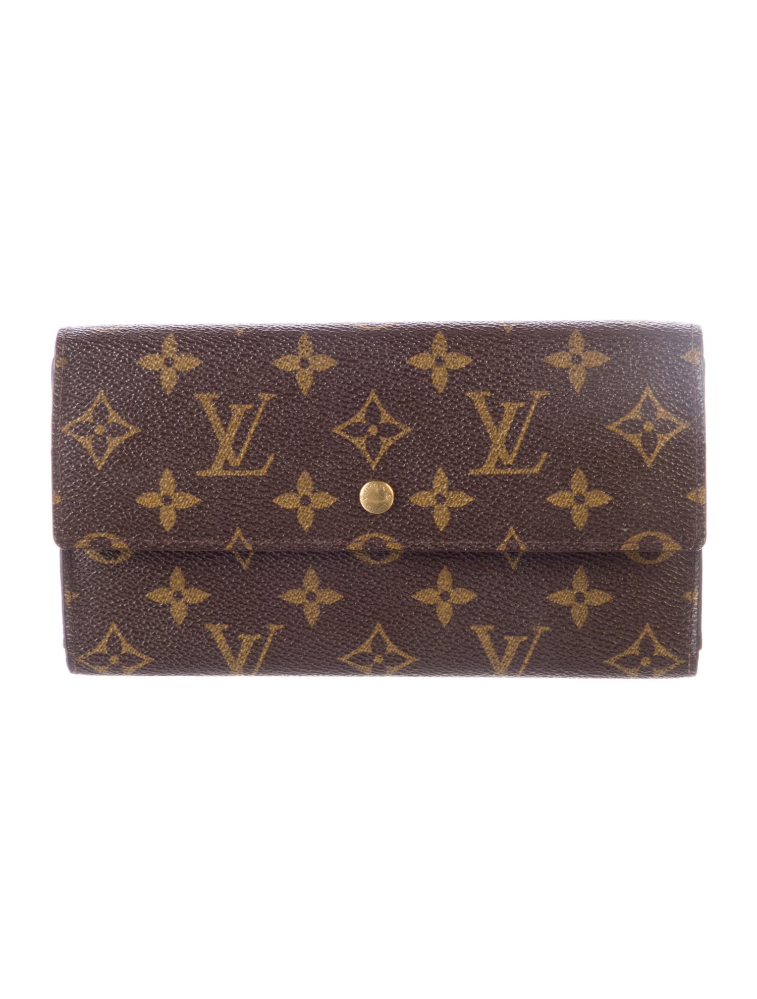 Louis Vuitton LV Monogram Coated Canvas International Wallet