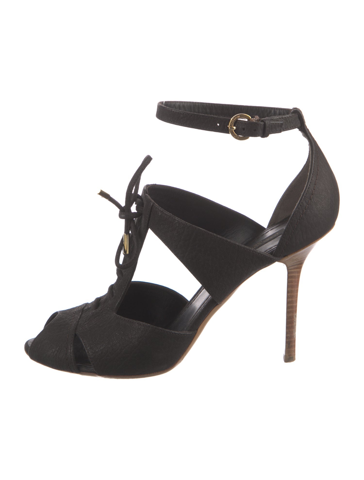 Louis Vuitton Leather T-Strap Pumps