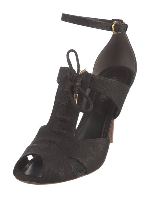 Louis Vuitton Leather T-Strap Pumps