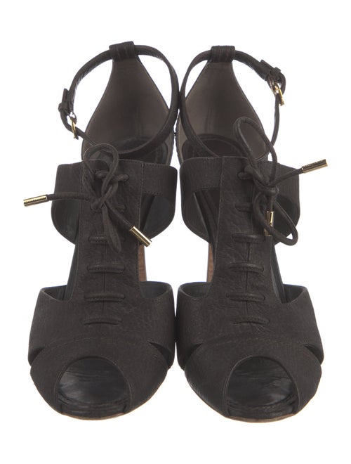 Louis Vuitton Leather T-Strap Pumps