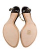 Louis Vuitton Leather Crystal Embellishments Sandals