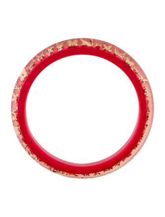Louis Vuitton Resin & Crystal Inclusion Bangle Bracelet