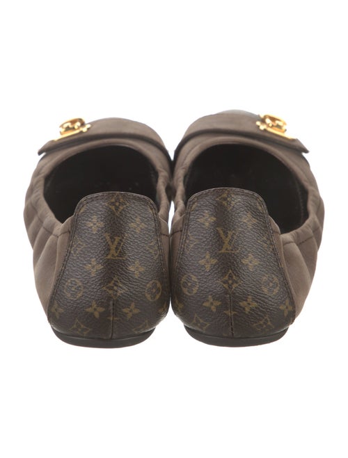 Louis Vuitton Leather Trim Embellishment Ballet Flats