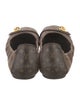 Louis Vuitton Leather Trim Embellishment Ballet Flats