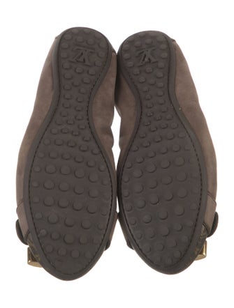 Louis Vuitton Leather Trim Embellishment Ballet Flats