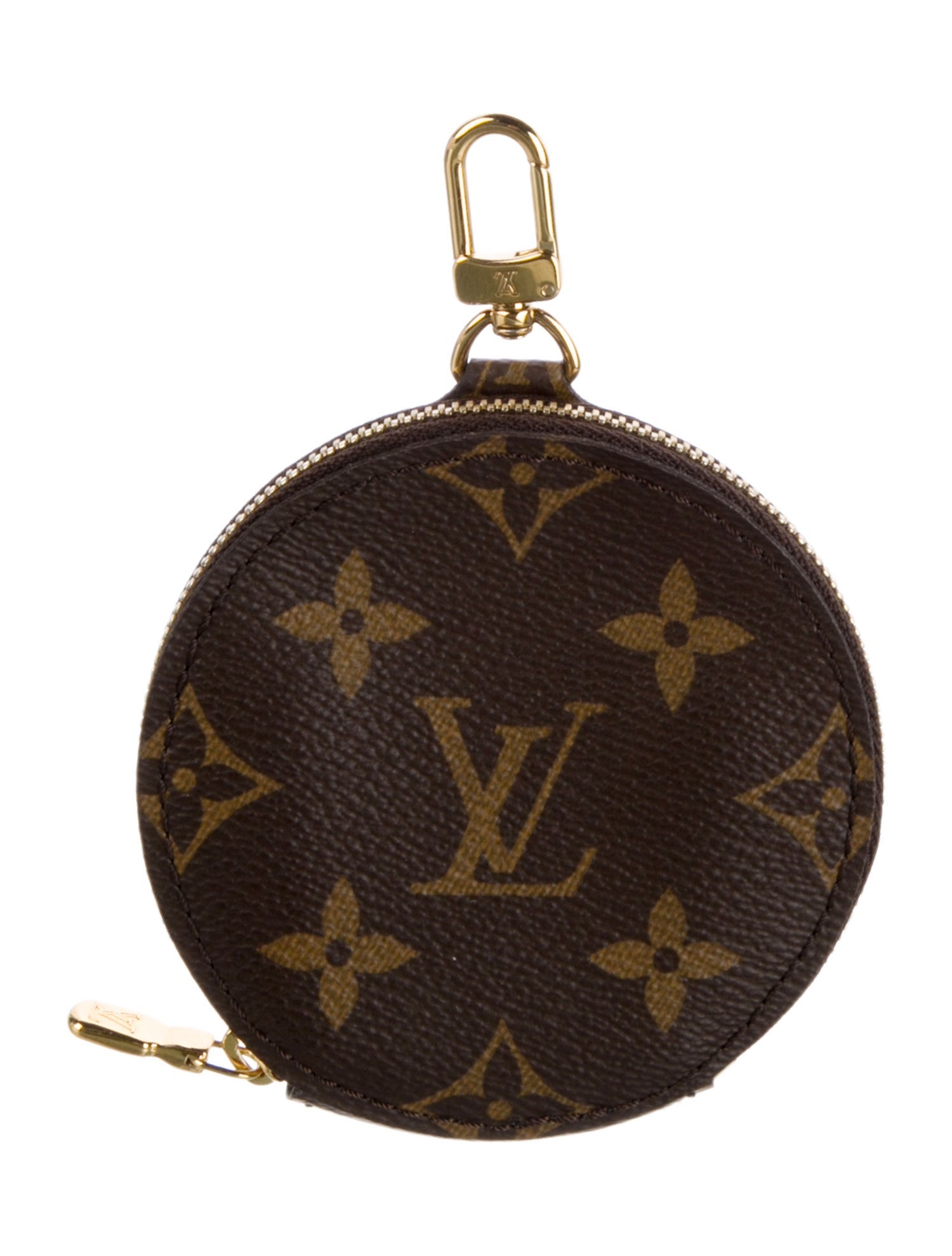 Louis Vuitton LV Monogram Coated Canvas Round Coin Purse