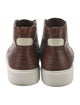 Louis Vuitton Embossed Leather Lace-Up Boots