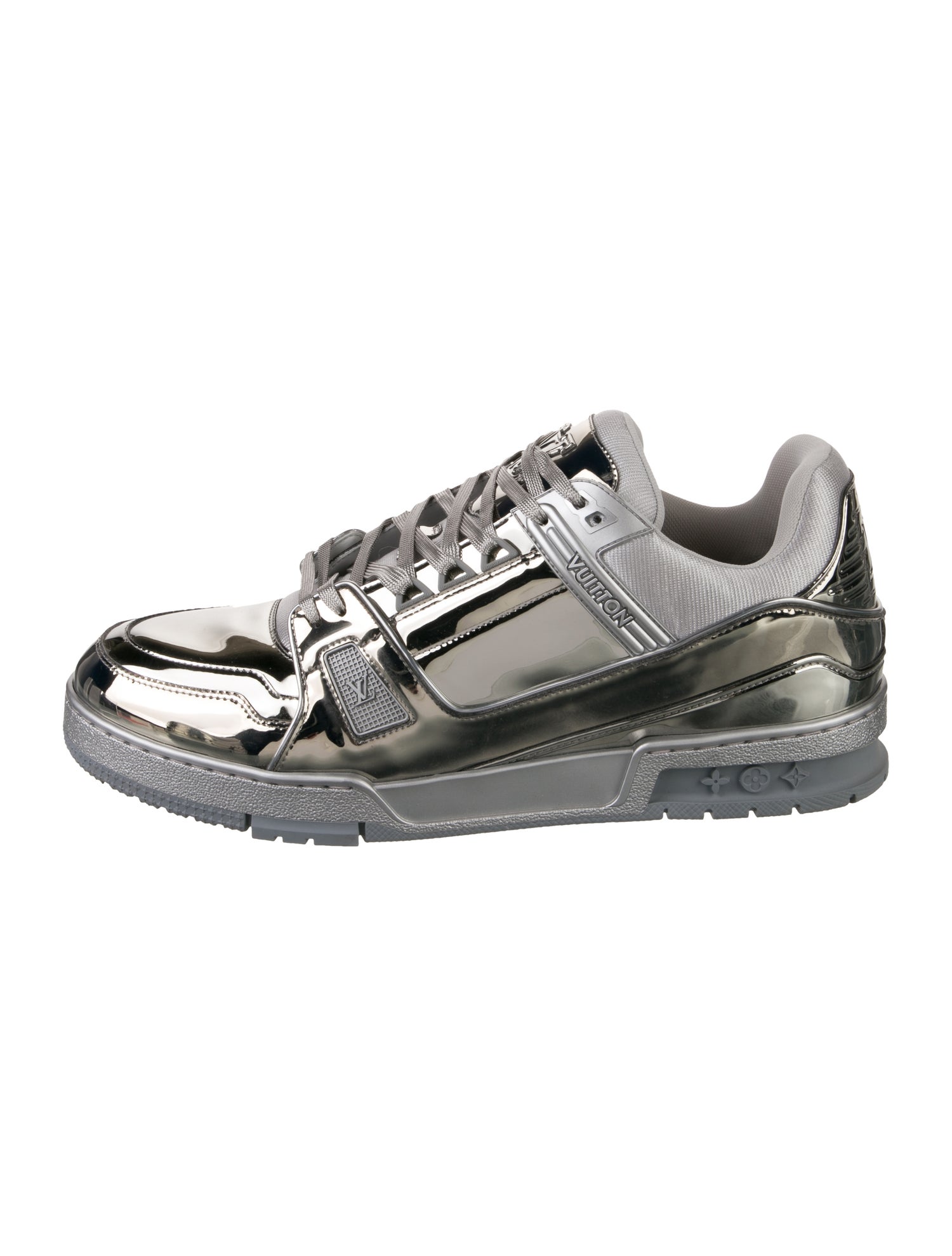 Louis Vuitton LV Trainer 'Silver Mirror' Sneakers