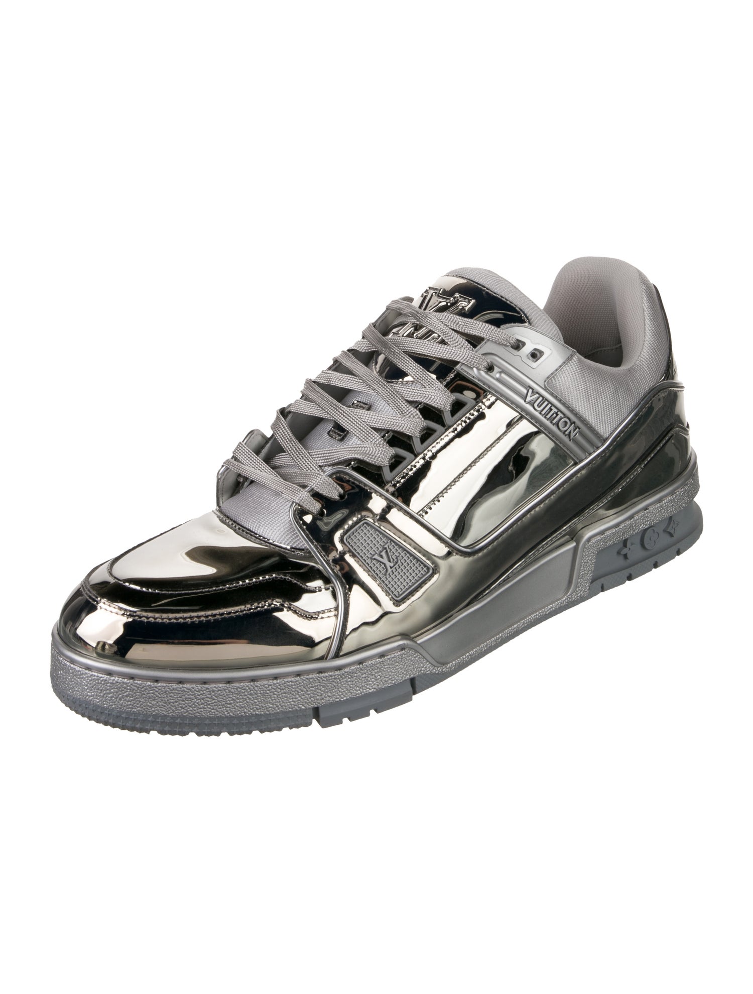 Louis Vuitton LV Trainer 'Silver Mirror' Sneakers