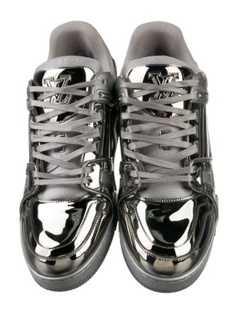 Louis Vuitton LV Trainer 'Silver Mirror' Sneakers