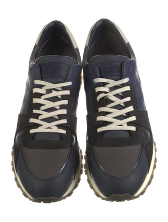 Louis Vuitton Leather Printed Athletic Sneakers