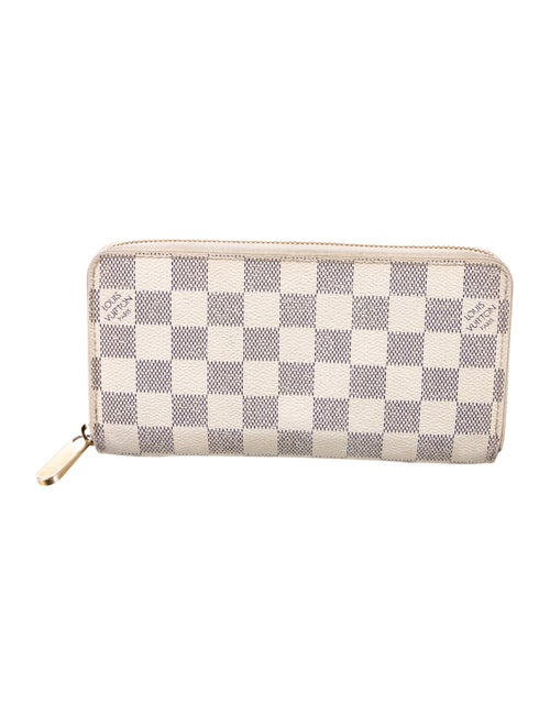 Louis Vuitton Damier Azur Pattern Coated Canvas Zippy Wallet
