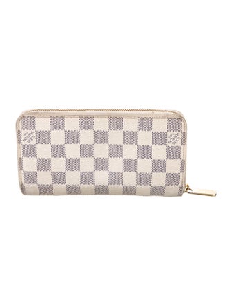 Louis Vuitton Damier Azur Pattern Coated Canvas Zippy Wallet