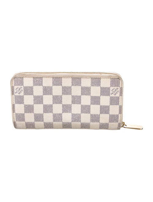 Louis Vuitton Damier Azur Pattern Coated Canvas Zippy Wallet