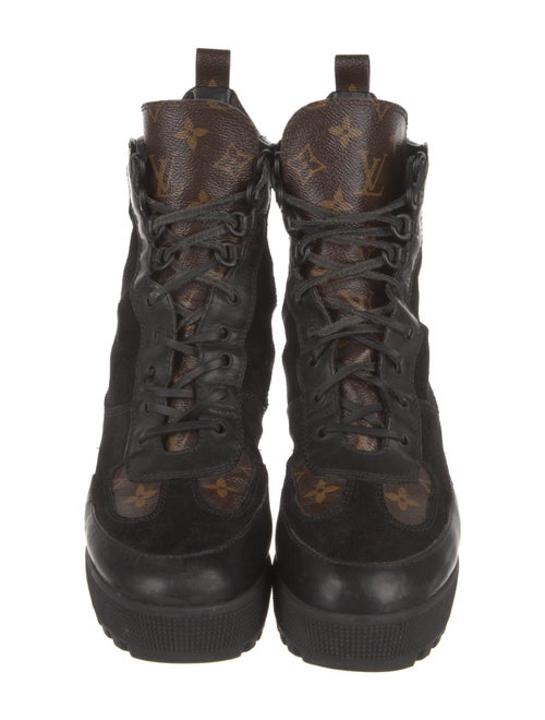 Louis Vuitton LV Monogram Canvas Combat Boots
