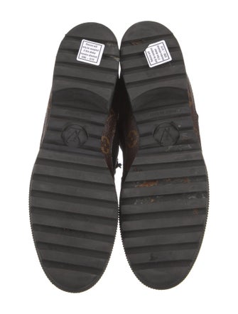Louis Vuitton LV Monogram Canvas Combat Boots