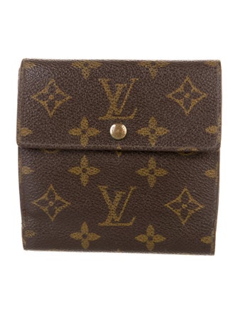 Louis Vuitton LV Monogram Coated Canvas Elise Wallet