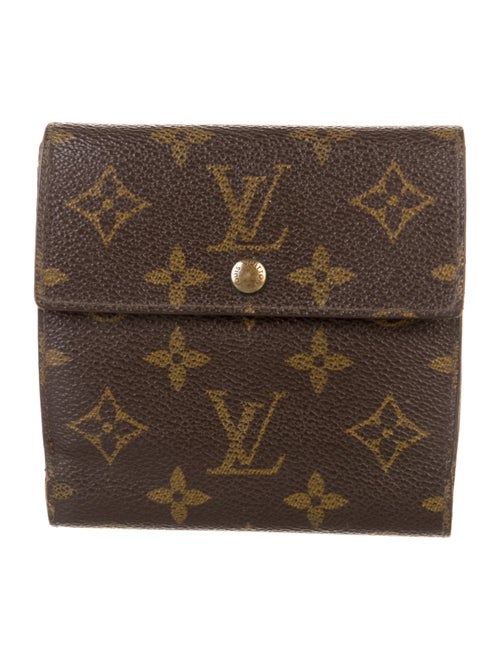 Louis Vuitton LV Monogram Coated Canvas Elise Wallet