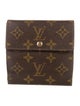 Louis Vuitton LV Monogram Coated Canvas Elise Wallet