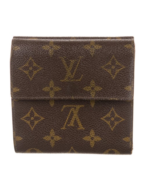 Louis Vuitton LV Monogram Coated Canvas Elise Wallet