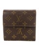 Louis Vuitton LV Monogram Coated Canvas Elise Wallet