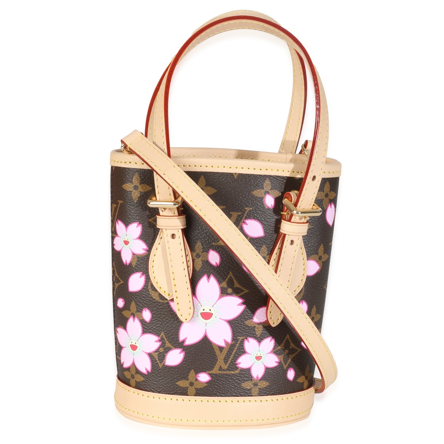 Louis Vuitton x Takashi Murakami Cherry Blossom Nano Bucket w/ Tags