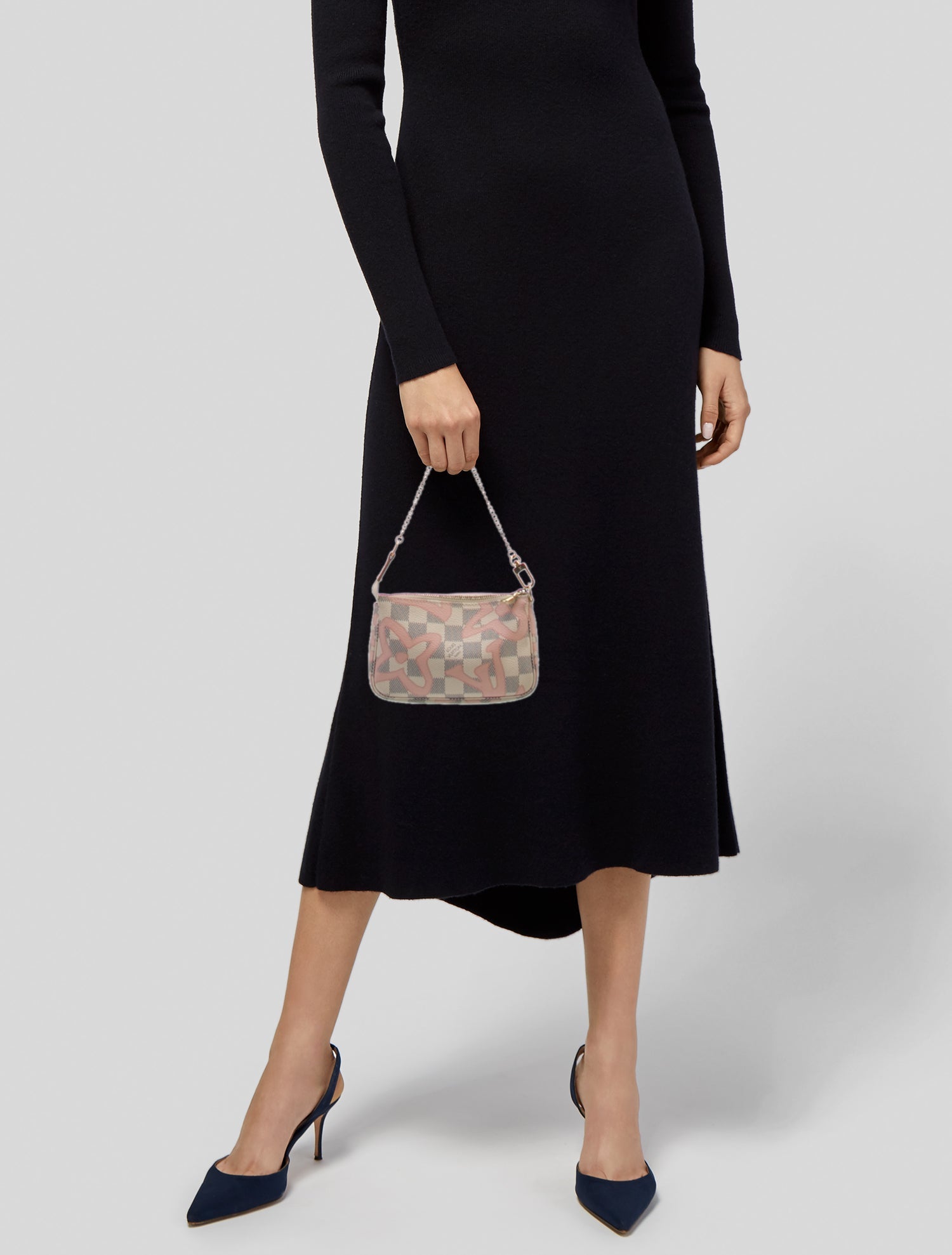 Louis Vuitton Damier Ebene Tahitienne Pochette Accessories Mini