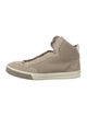 Louis Vuitton Signature Logo Suede Sneakers