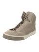 Louis Vuitton Signature Logo Suede Sneakers