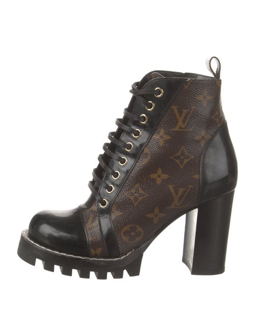 Louis Vuitton LV Monogram Lace-Up Boots