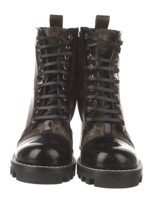 Louis Vuitton LV Monogram Lace-Up Boots
