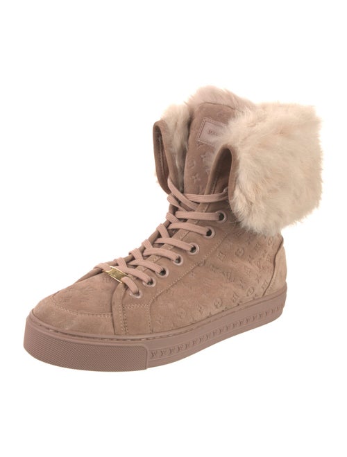 Louis Vuitton LV Monogram Suede Sneakers