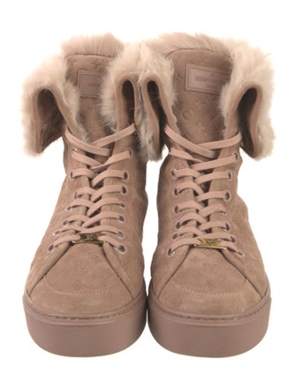 Louis Vuitton LV Monogram Suede Sneakers