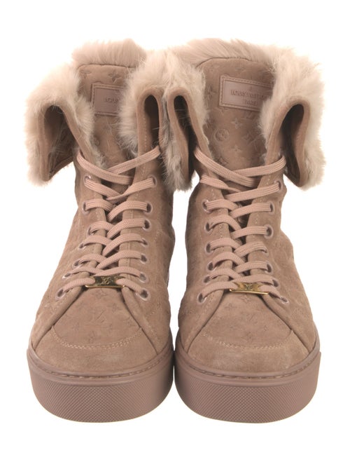 Louis Vuitton LV Monogram Suede Sneakers