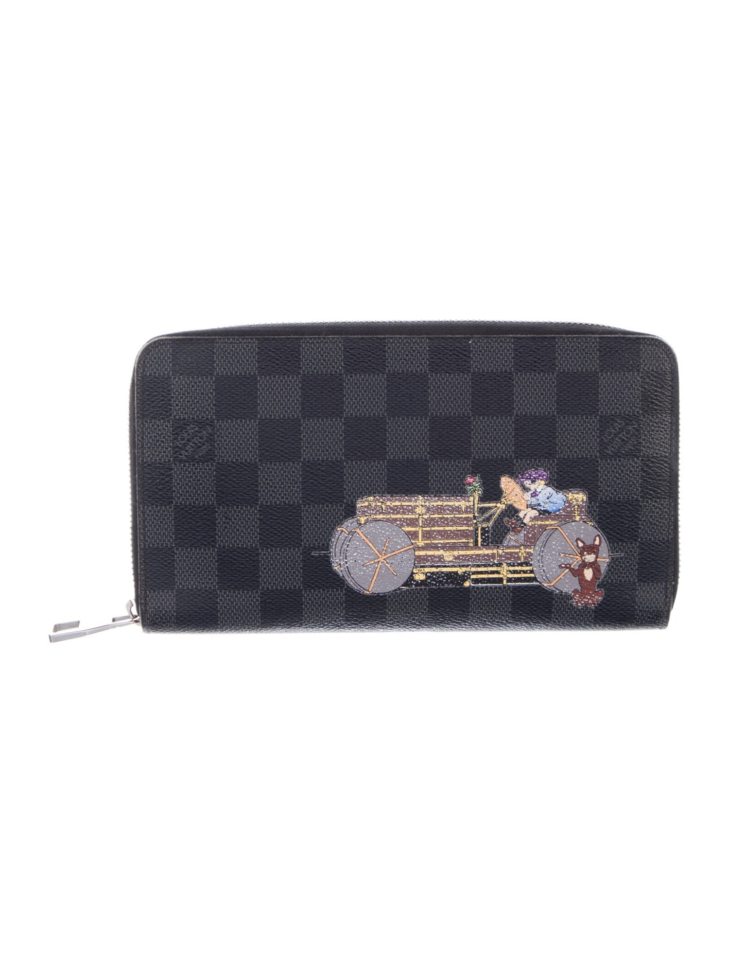 Louis Vuitton Damier Graphite Pattern Coated Canvas Zippy Organizer Wallet