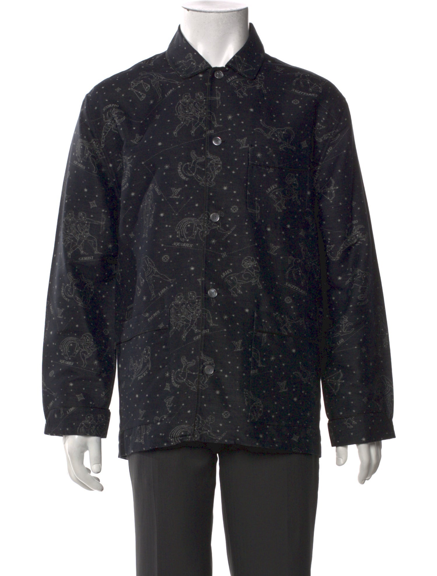 Louis Vuitton 2019 Zodiac Denim Shirt