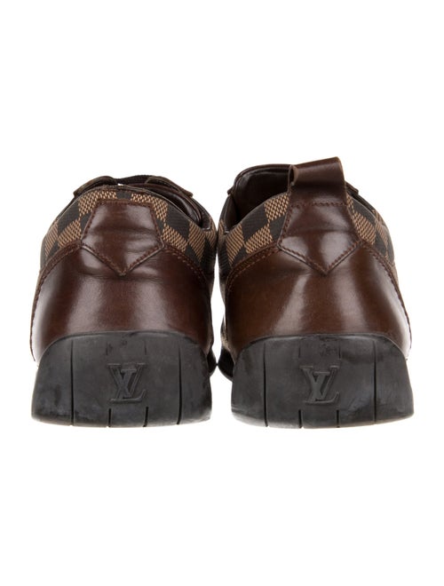 Louis Vuitton Damier Ebene Pattern Leather Sneakers