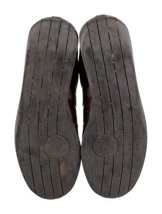 Louis Vuitton Damier Ebene Pattern Leather Sneakers