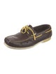 Louis Vuitton Leather Whipstitch Trim Boat Shoes