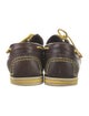 Louis Vuitton Leather Whipstitch Trim Boat Shoes