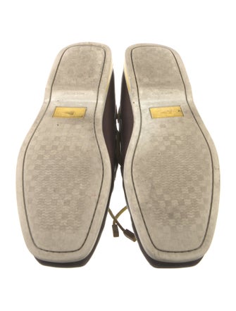 Louis Vuitton Leather Whipstitch Trim Boat Shoes
