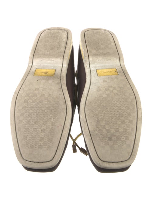 Louis Vuitton Leather Whipstitch Trim Boat Shoes