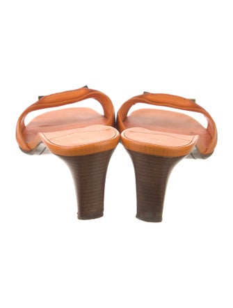 Louis Vuitton LV Monogram Leather Slides