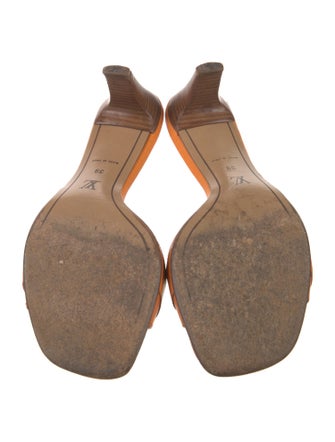 Louis Vuitton LV Monogram Leather Slides