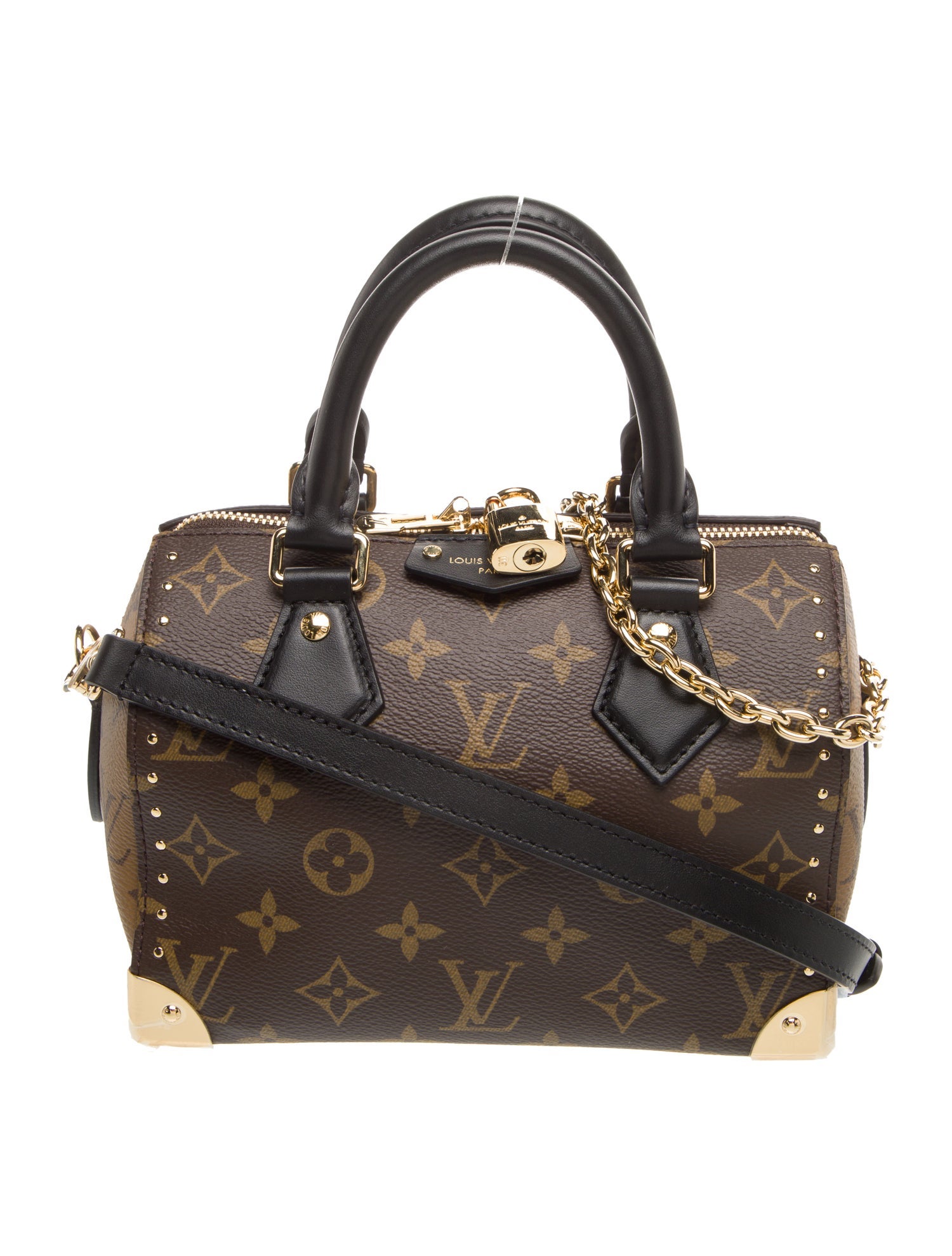 Louis Vuitton LV Monogram Speedy Trunk 20 Monogram Handle Bag