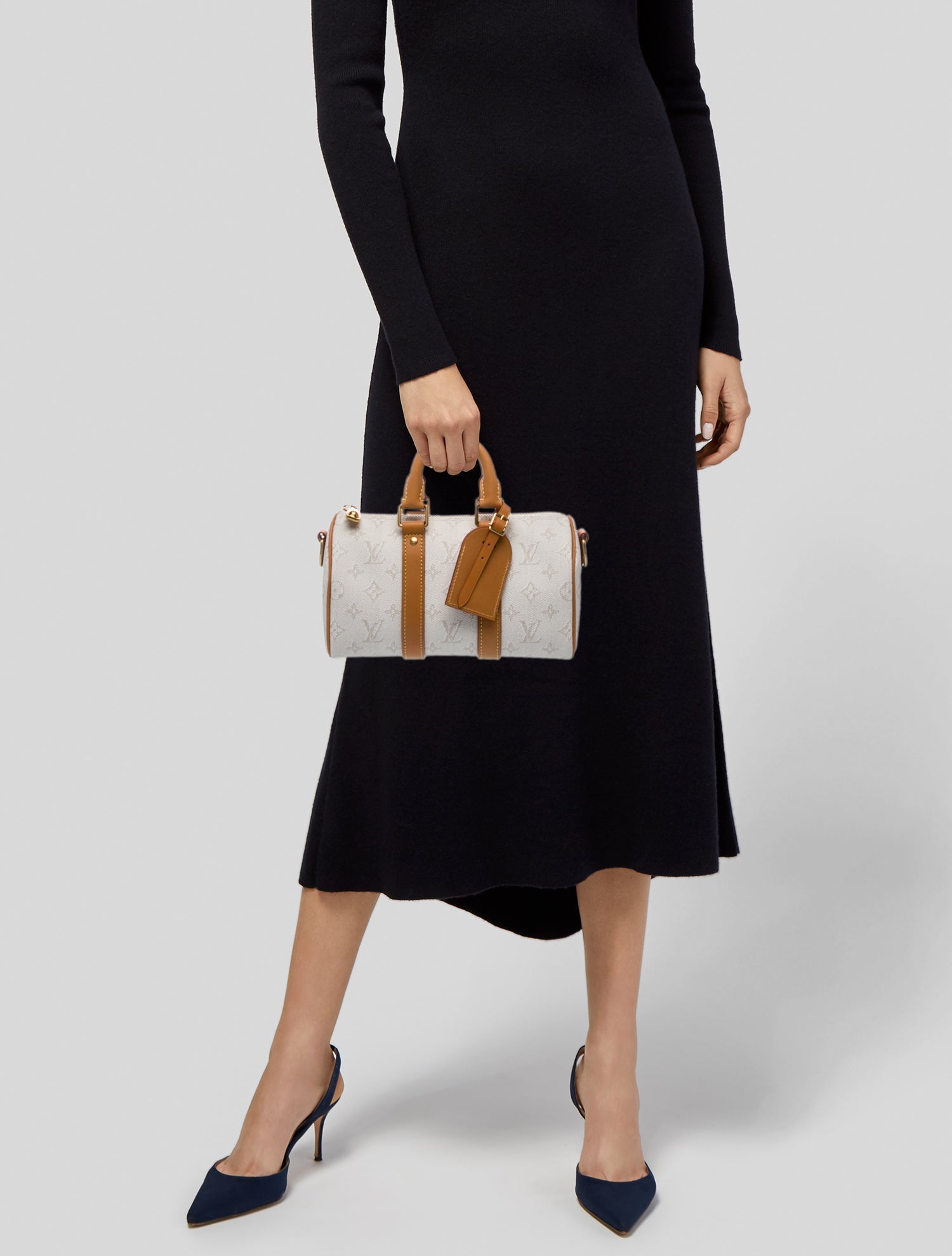 Louis Vuitton Coated Canvas Keepall Bandouliere 25