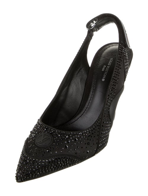 Louis Vuitton LV Monogram Crystal Slingback Pumps