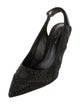 Louis Vuitton LV Monogram Crystal Slingback Pumps