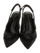 Louis Vuitton LV Monogram Crystal Slingback Pumps