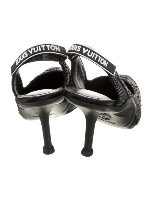 Louis Vuitton LV Monogram Crystal Slingback Pumps
